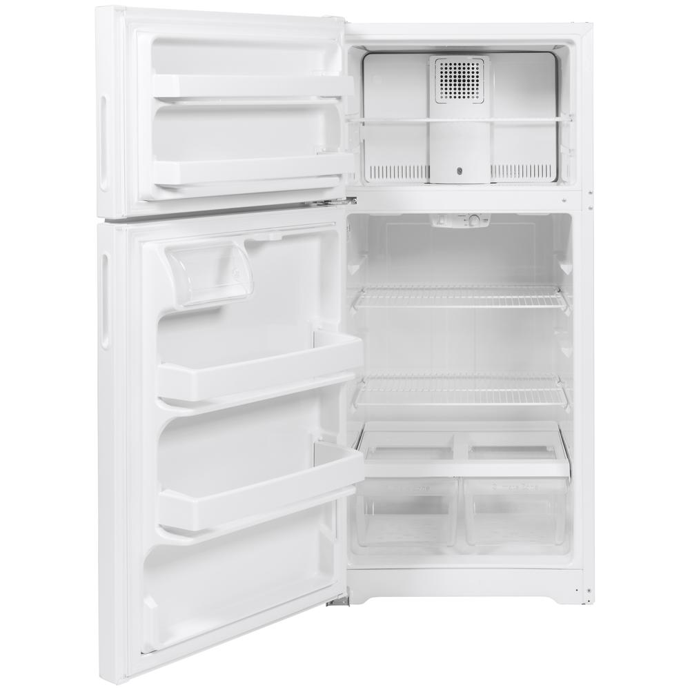 Hotpoint HPE16BTNLWW  15.6 Cu. Ft. Top-Freezer Refrigerator - White