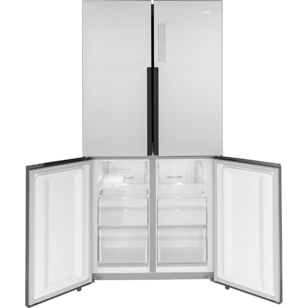 Haier QHE16HYPFS 16.8 Cu. Ft. Quad Door Refrigerator - Stainless Steel