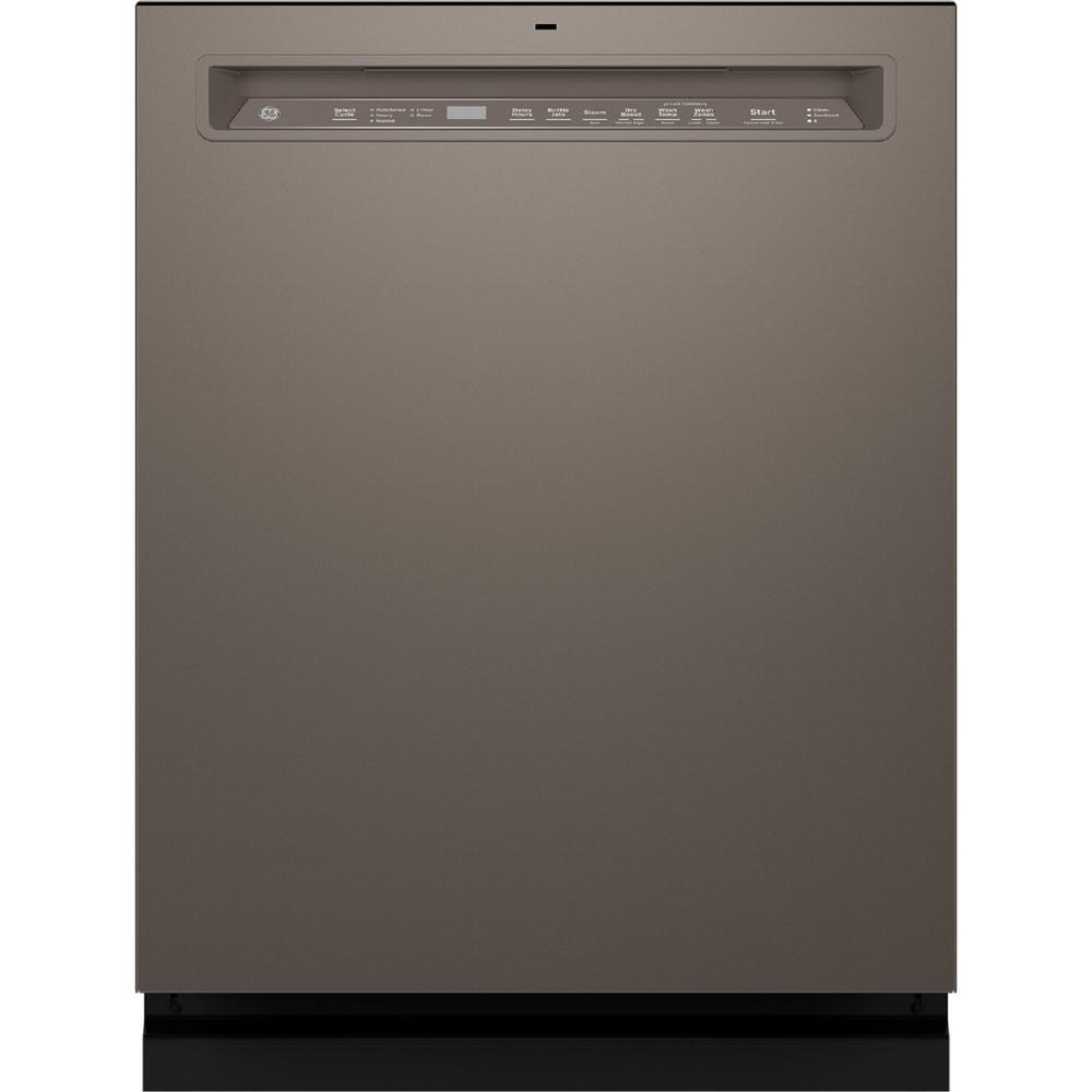 GE Appliances GDF650SMVES ENERGY STAR® Front Control with Stainless Steel Interior Dishwasher with Sanitize Cycle - Slate