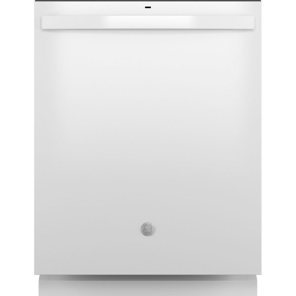 GE Appliances GDT670SGVWW ENERGY STAR® Top Control with Stainless Steel Interior Dishwasher with Sanitize Cycle - White