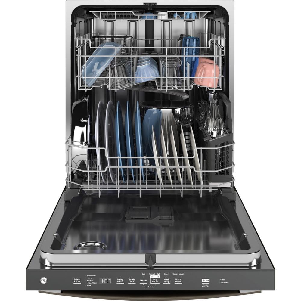GE Appliances GDT670SMVES ENERGY STAR&#174; Top Control with Stainless Steel Interior Dishwasher with Sanitize Cycle - Slate