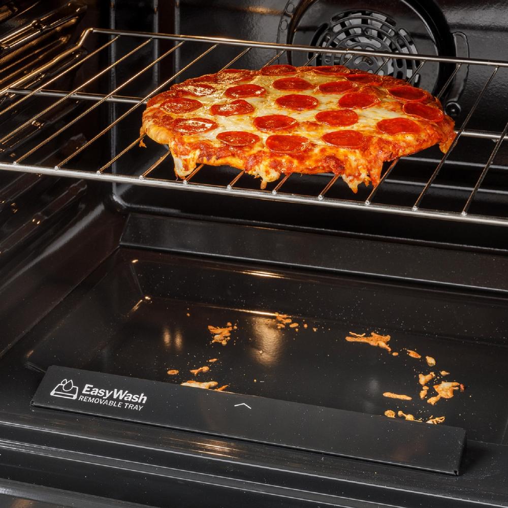 GE Appliances GGS600AVES 30" Slide-In Front-Control Convection Gas Range with No Preheat Air Fry and EasyWash&#8482; Oven Tray - Fingerprint Resistant Slate