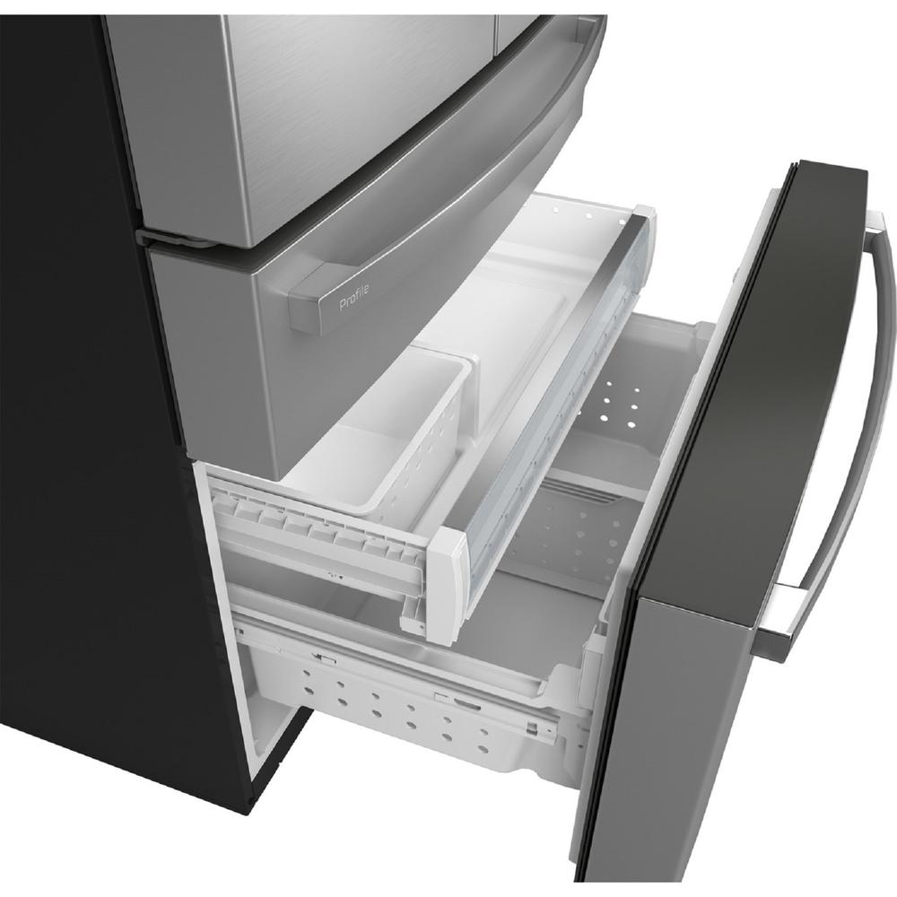 GE Appliances PGE29BYTFS ENERGY STAR&#174; 28.7 Cu. Ft. Smart Fingerprint Resistant 4-Door French-Door Refrigerator w/Dual-Dispense AutoFill Pitcher-Stainless