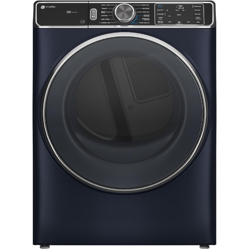 GE Appliances PFD87ESPVRS Profile™ 7.8 cu. ft. Capacity Smart Front Load Electric Dryer with Steam and Sanitize Cycle - Sapphire Blue