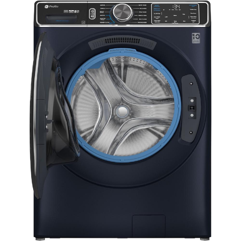 GE Appliances PFW870SPVRS Profile&#8482; 5.3 cu. ft. Capacity Smart Front Load ENERGY STAR&#174; Washer with UltraFresh&#8482; Vent System+ with OdorBlock&#8482; - Sapphire Blue
