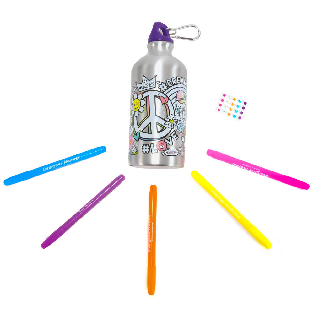 Horizon Group USA Color Your Own Water Bottle Kit