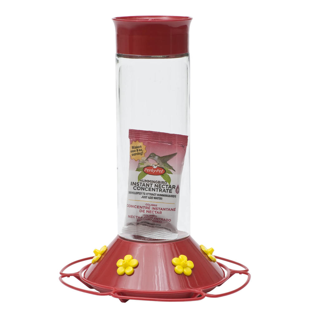 Perky-Pet &#8220;Our Best" Glass Hummingbird Feeder with Free Nectar