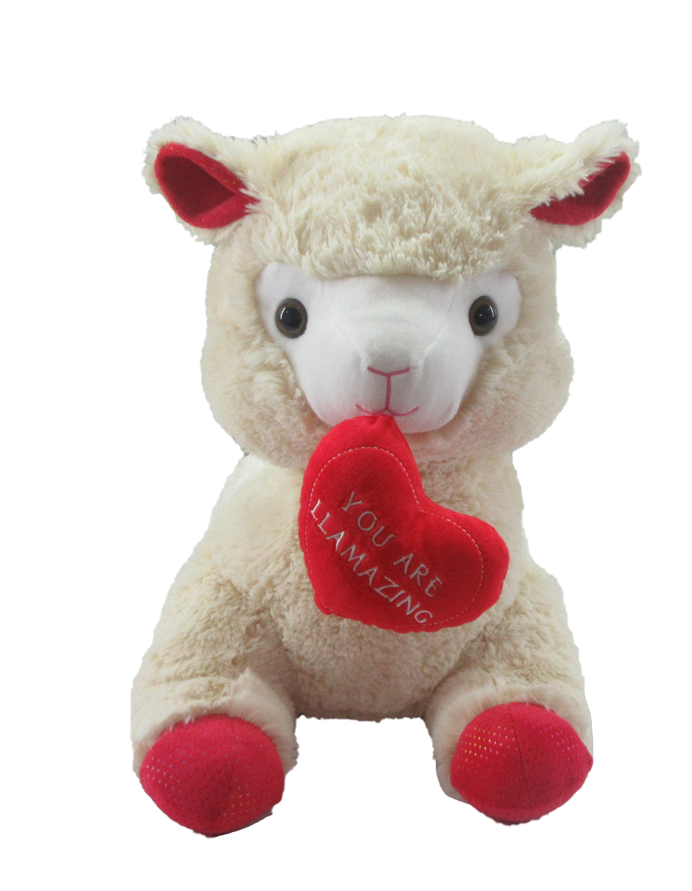 Be my Valentine 23" x 12" Llama With Heart