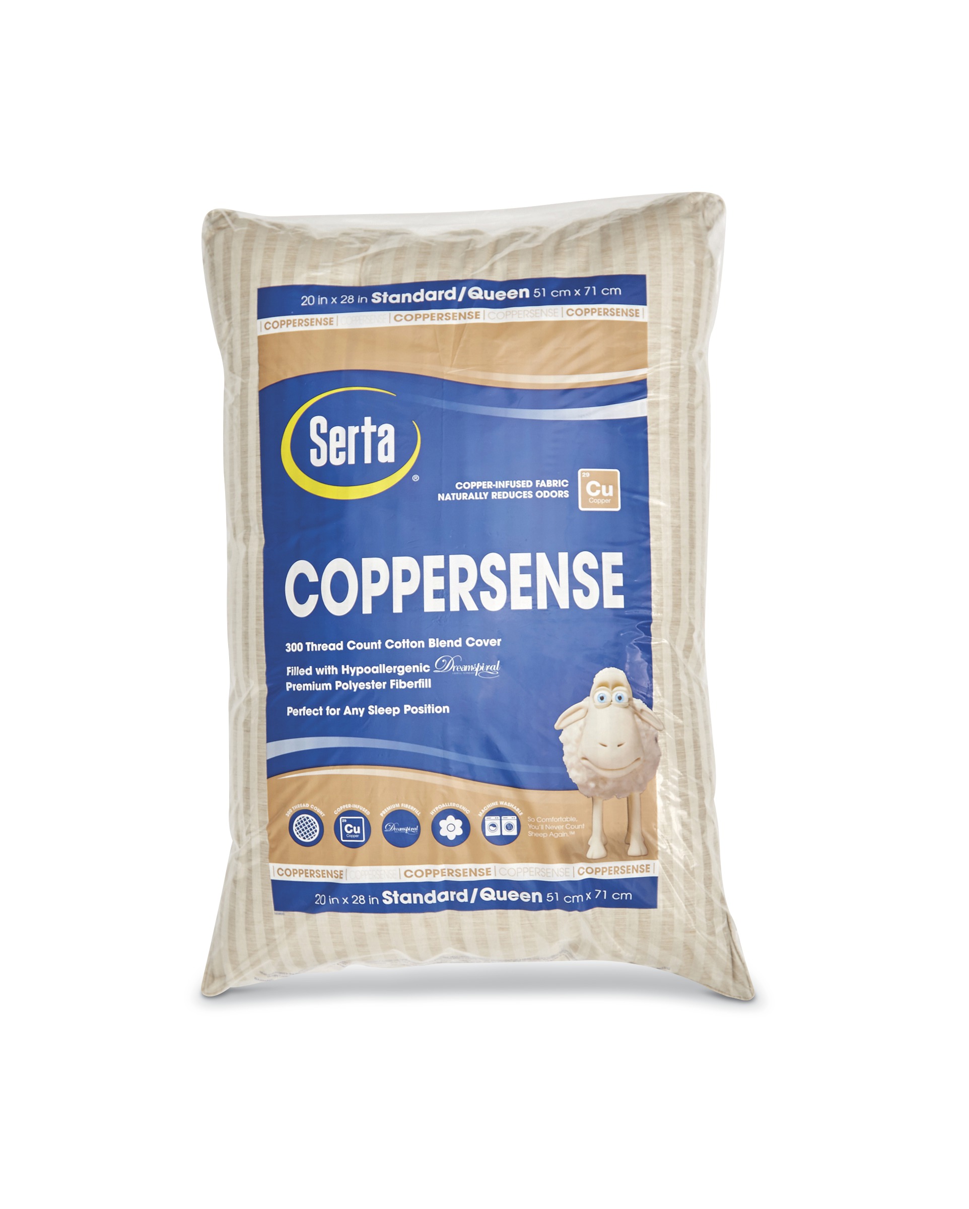 Serta Coppersense Standard/Queen Pillow | Shop Your Way ...