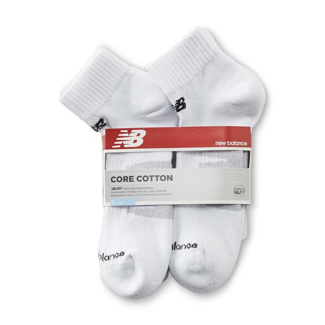 New Balance Men's 6Pairs AnkleHeight Core Cotton Socks