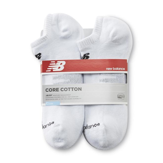 New Balance Men's 6Pairs NoShow Core Cotton Socks