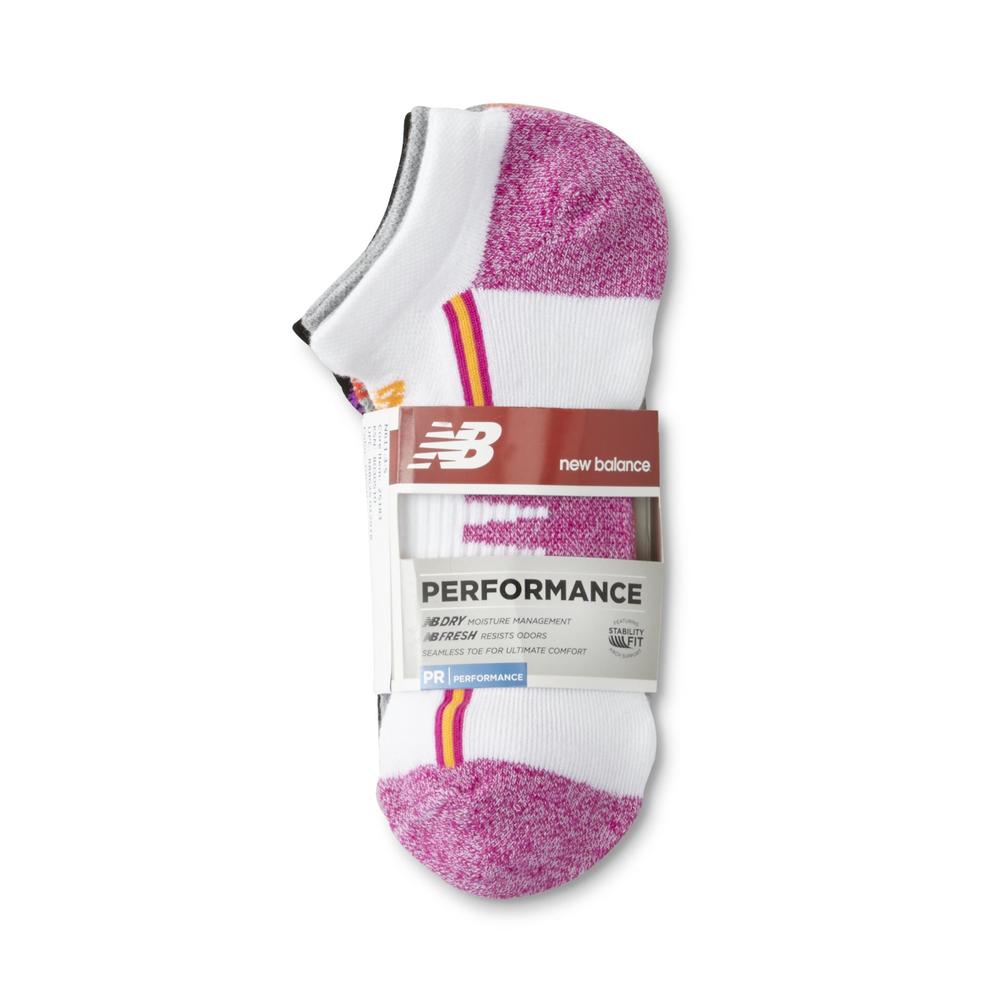 New Balance Women's 3-Pairs Low Cut Athletic Socks - Colorblock