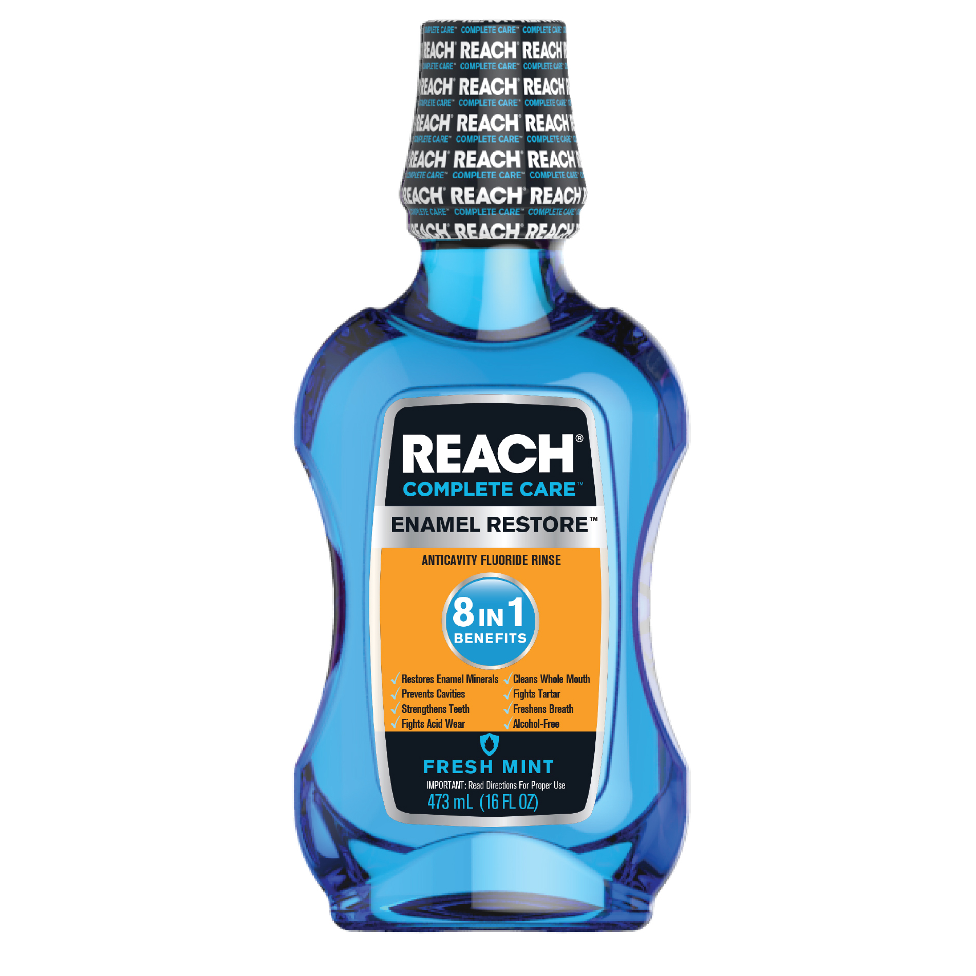 Complete Care 8In1 Enamel Restore AntiCavity Fluoride Rinse 16Oz
