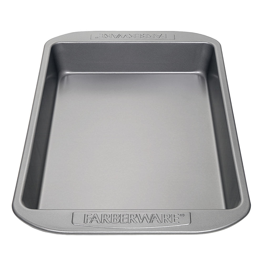 Farberware Nonstick Bakeware 9-Inch x 13-Inch Rectangular Cake Pan, Gray