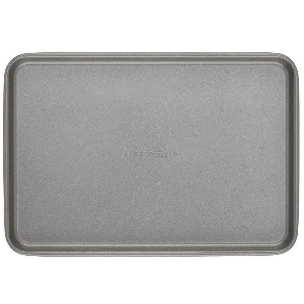 Farberware Nonstick Bakeware 10-Inch x 15-Inch Cookie Pan, Gray