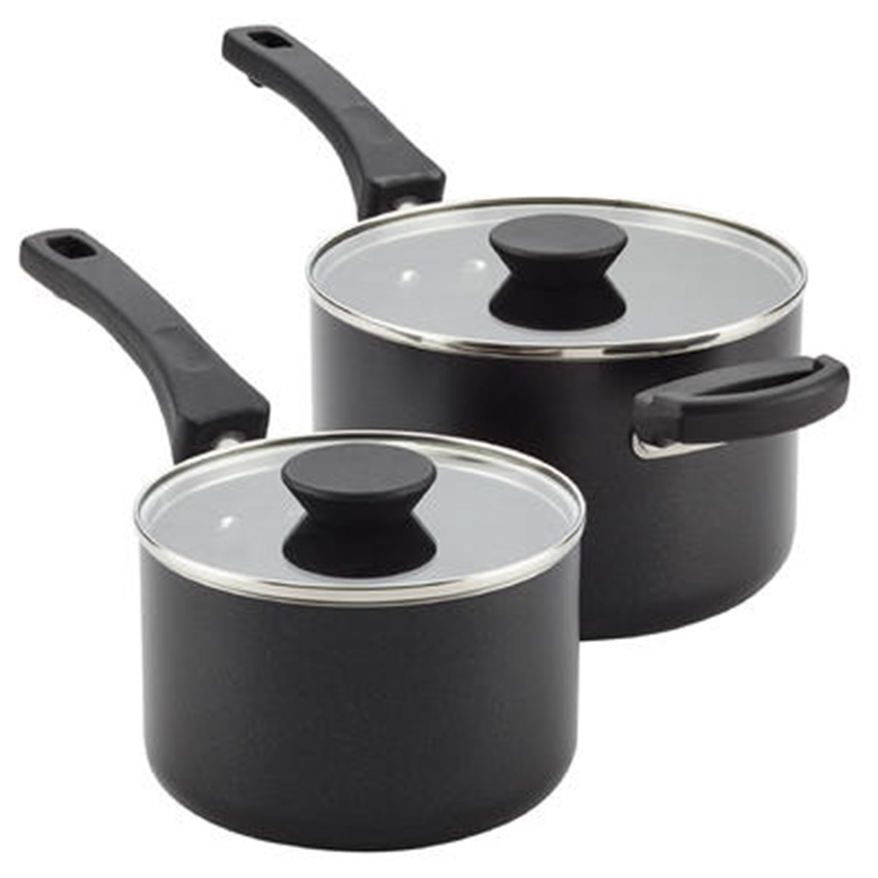 Farberware 4pc. Neat Nest Saucepan Set, Black-20512 Farberware 4pc. Neat Nest Saucepan Set, Black-20512