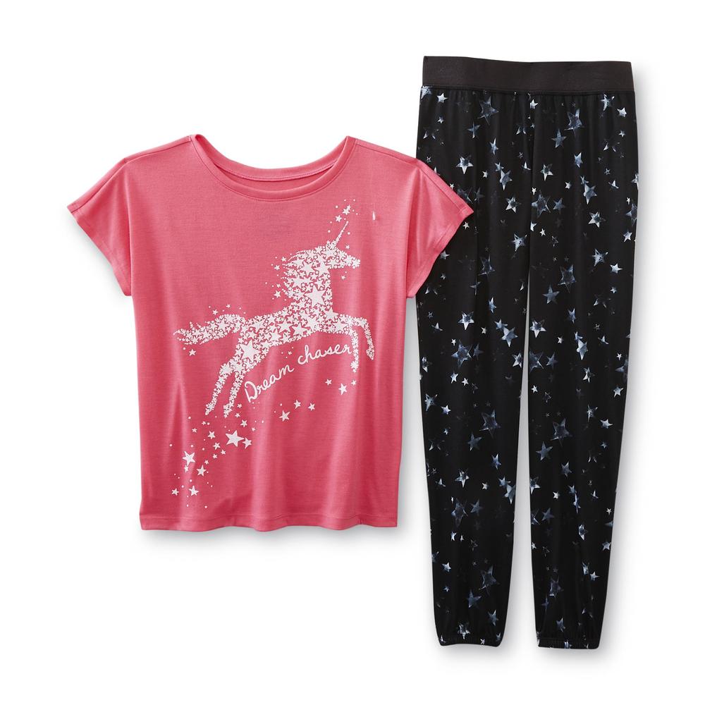 Joe Boxer Girl's Pajama T-Shirt & Pants - Dream Chaser