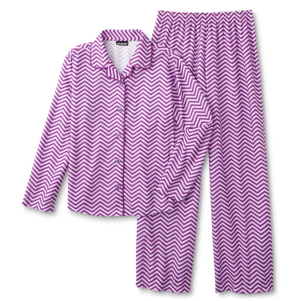 Joe Boxer Girl's Pajama Shirt & Pants - Chevron