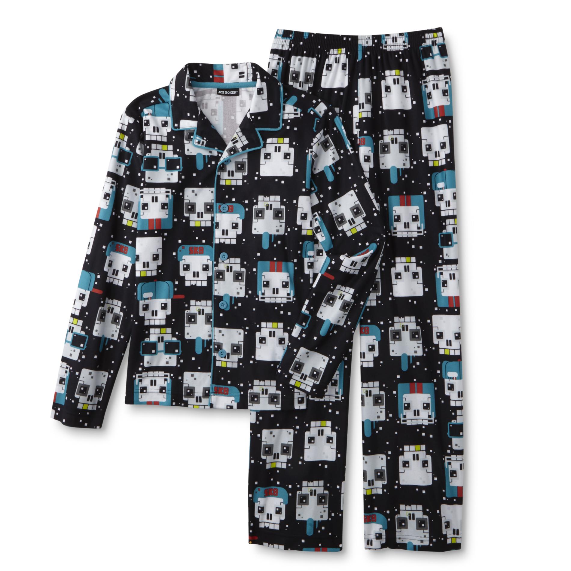 Joe Boxer Boy's Pajama Shirt & Pants - Robot Skull
