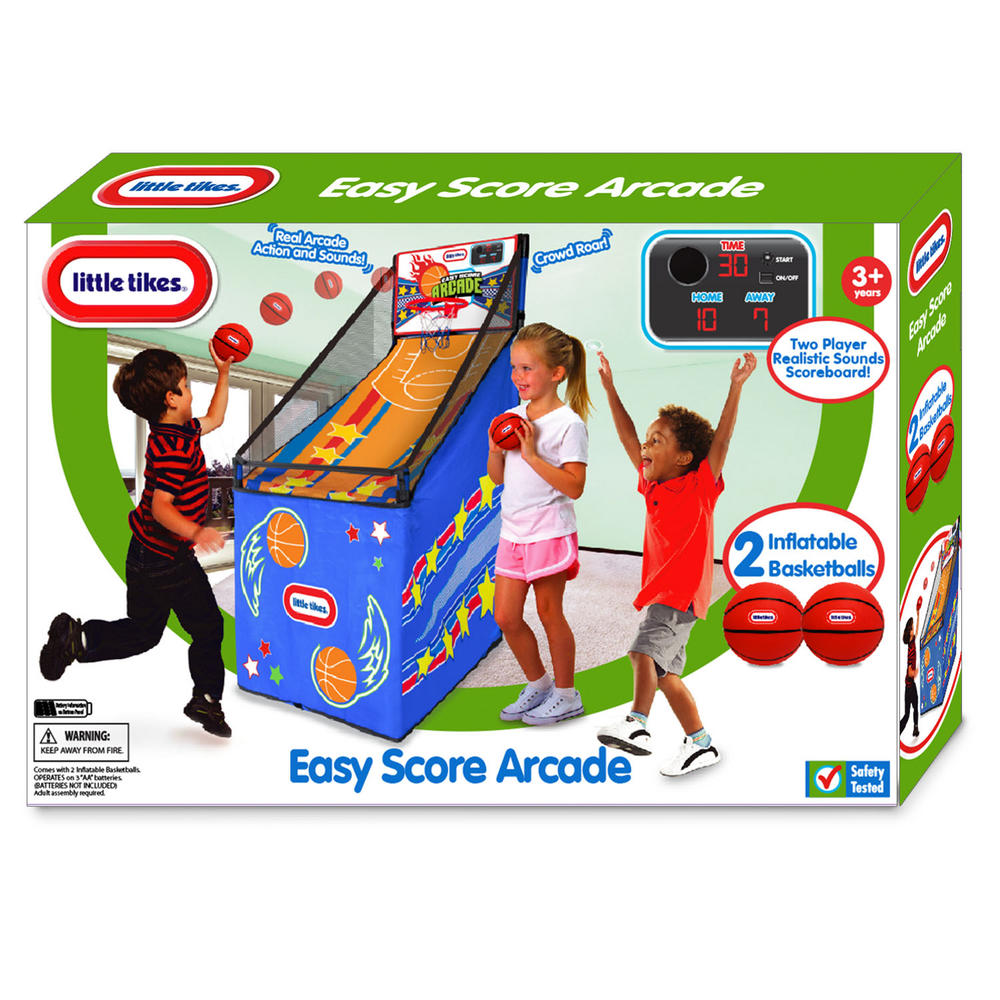 Little Tikes 57.5" x 36" x 19" Easy Score Arcade with 2 Basketballs