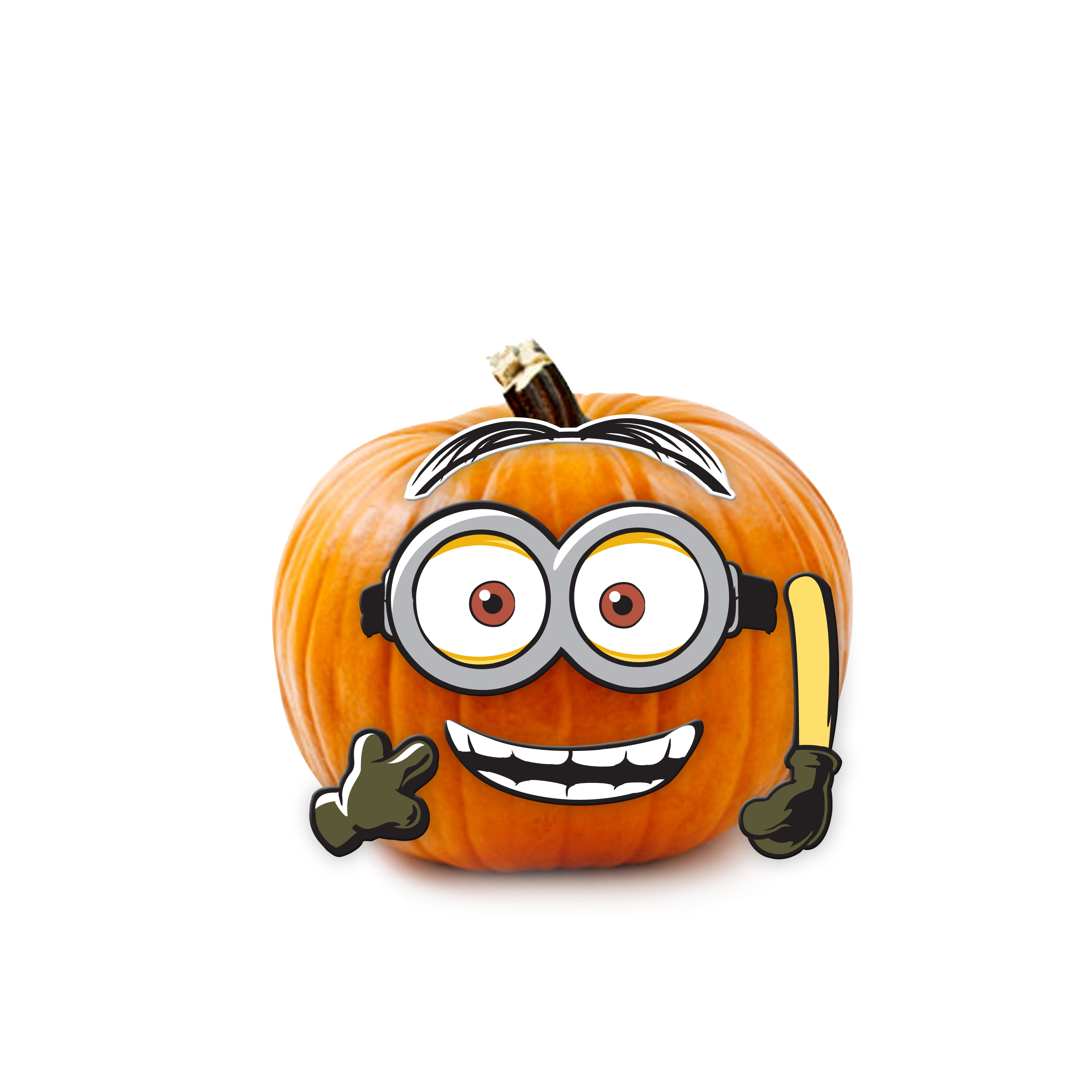 Illumination Entertainment Despicable Me Halloween Wood Pumpkin Push-In  5ct