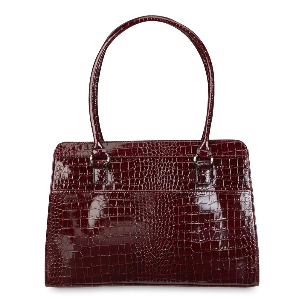 Attention Women's Mock Croc Structured Tote Bag