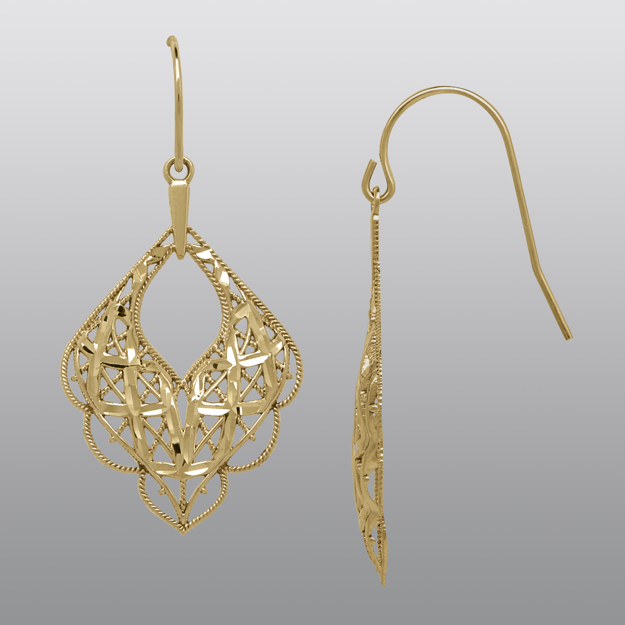 14k gold dangle drop earrings sears