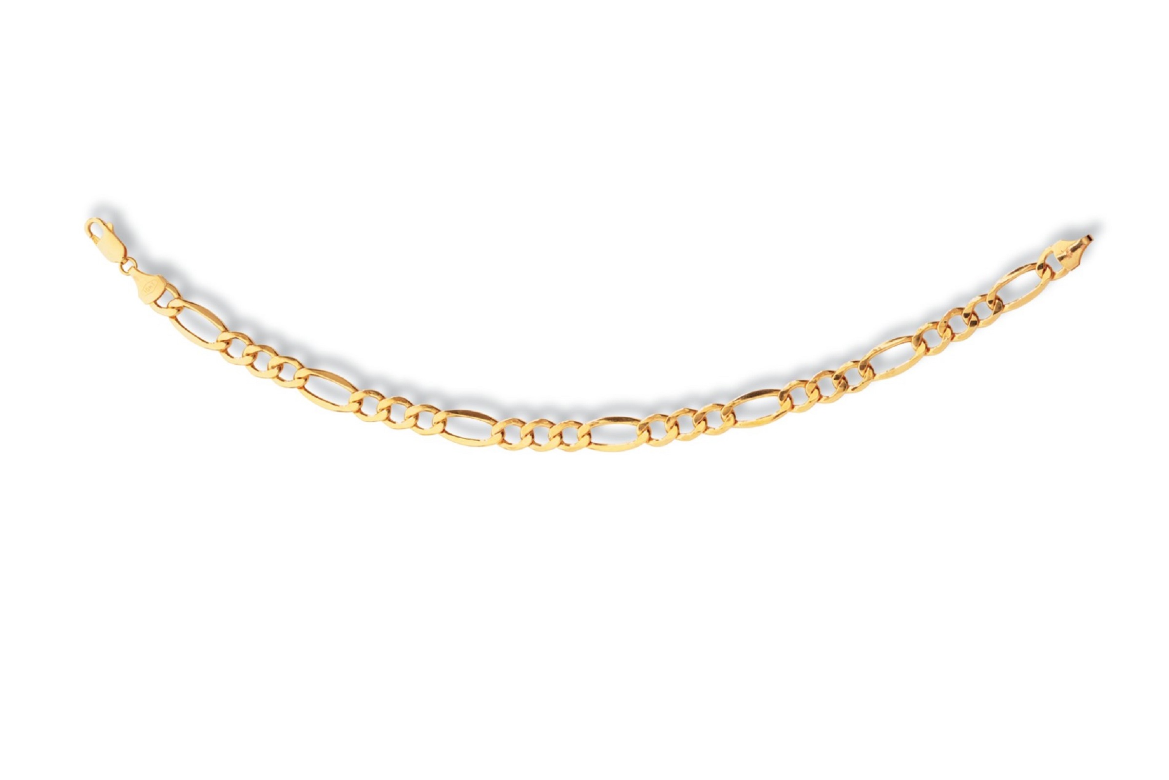 10K Yellow Gold 9 Inch Figaro Bracelet 10K Yellow Gold 9 Inch Figaro Bracelet