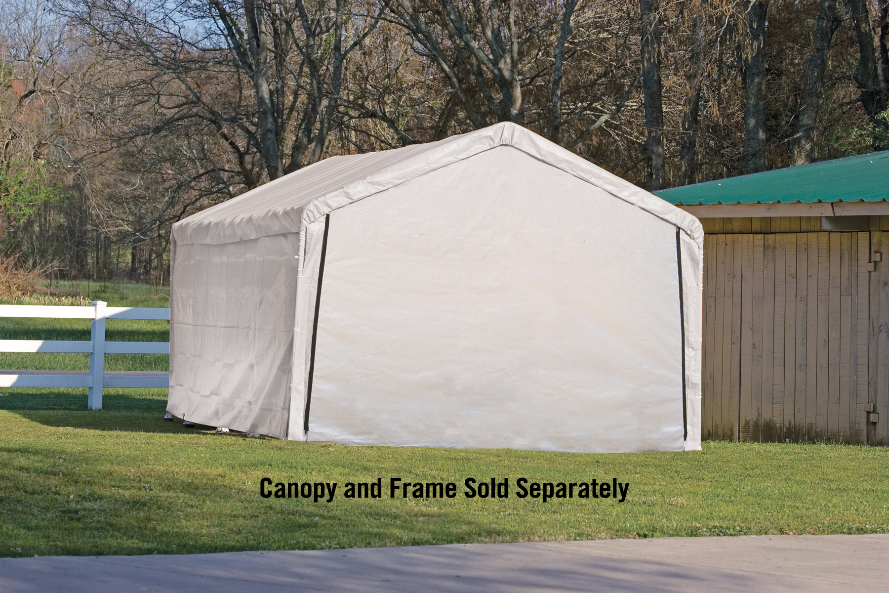 ShelterLogic 12x26 Canopy Enclosure Kit White