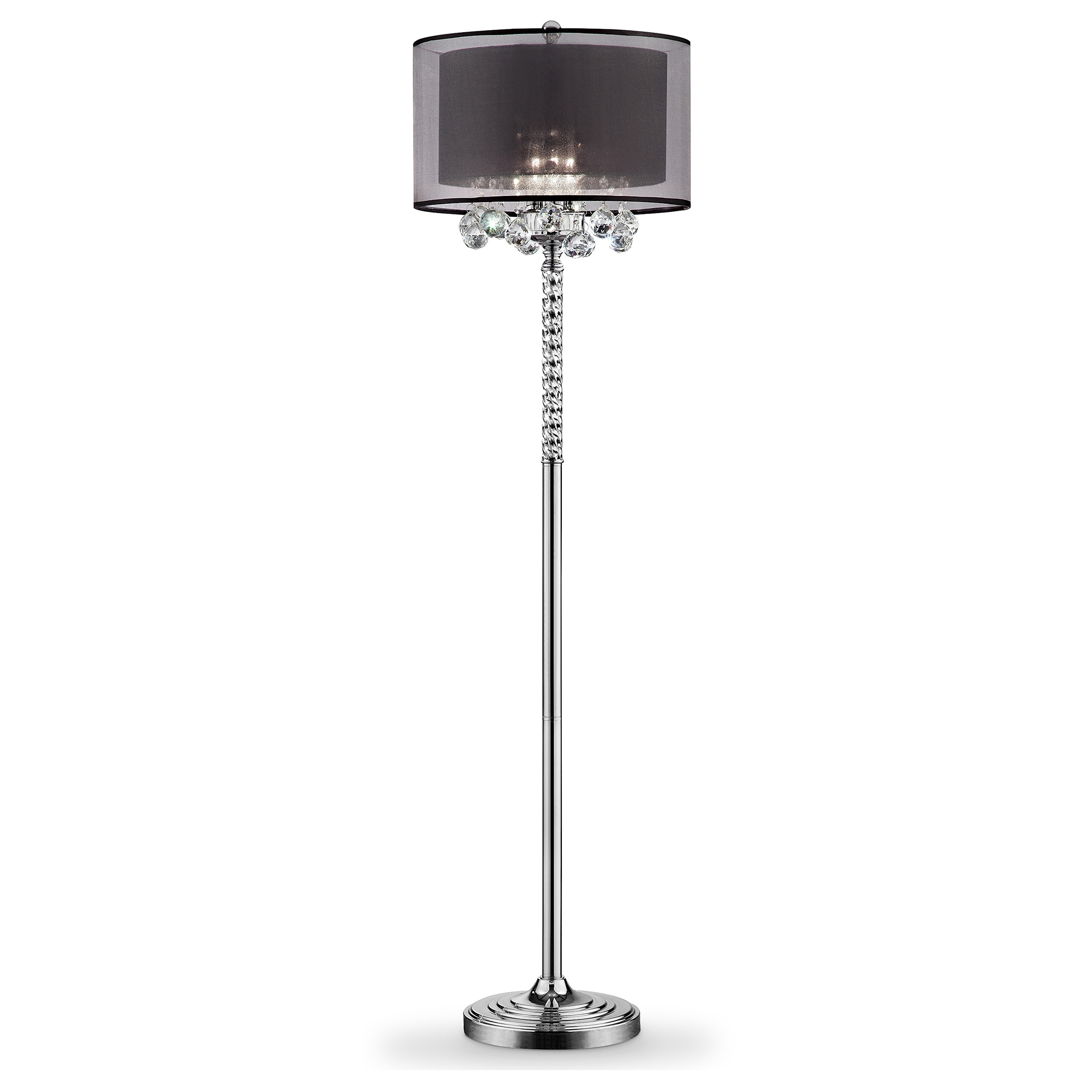 Ore International 62.5" EFFLEURER CRYSTAL FLOOR LAMP