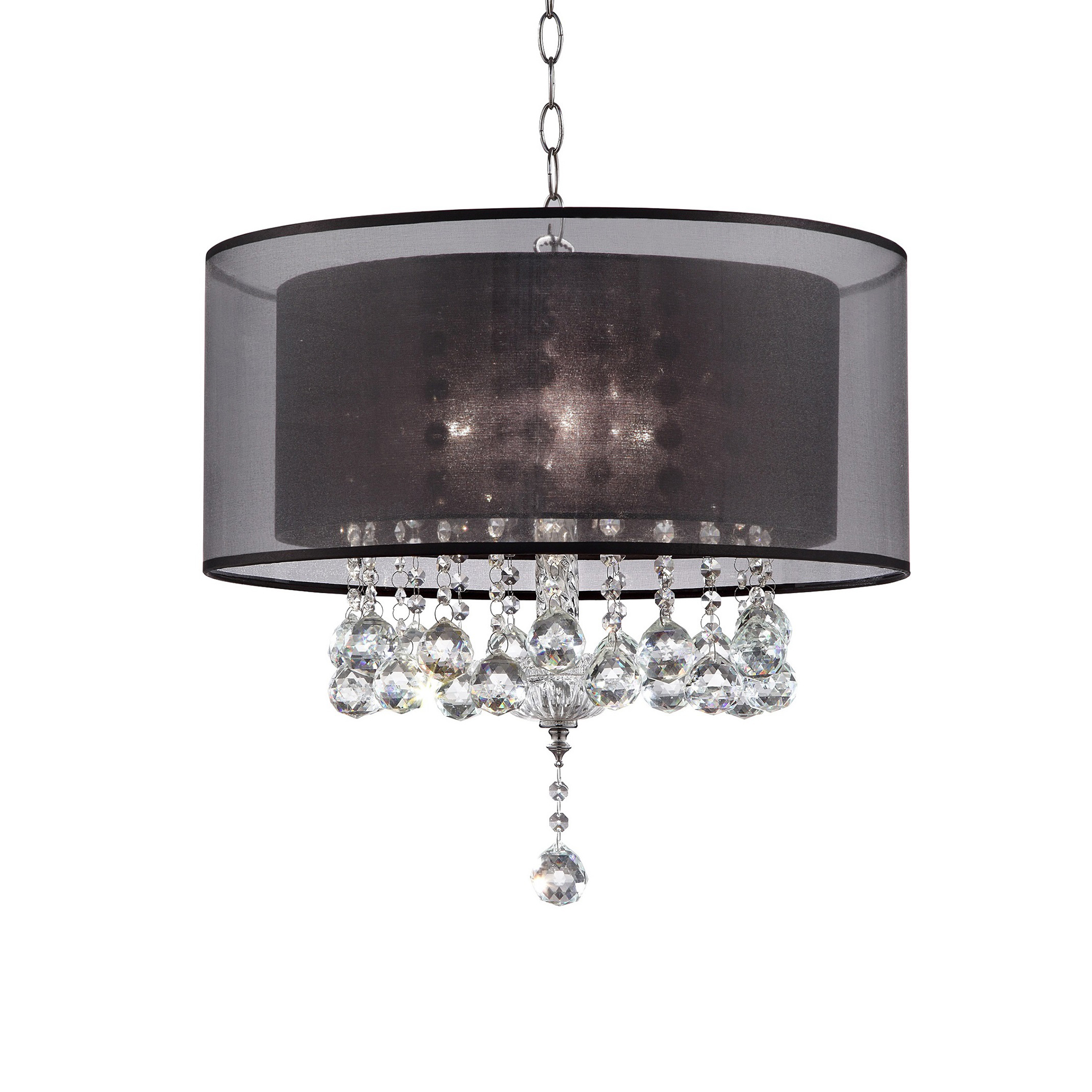 Ore International 19" effleurer crystal ceiling lamp