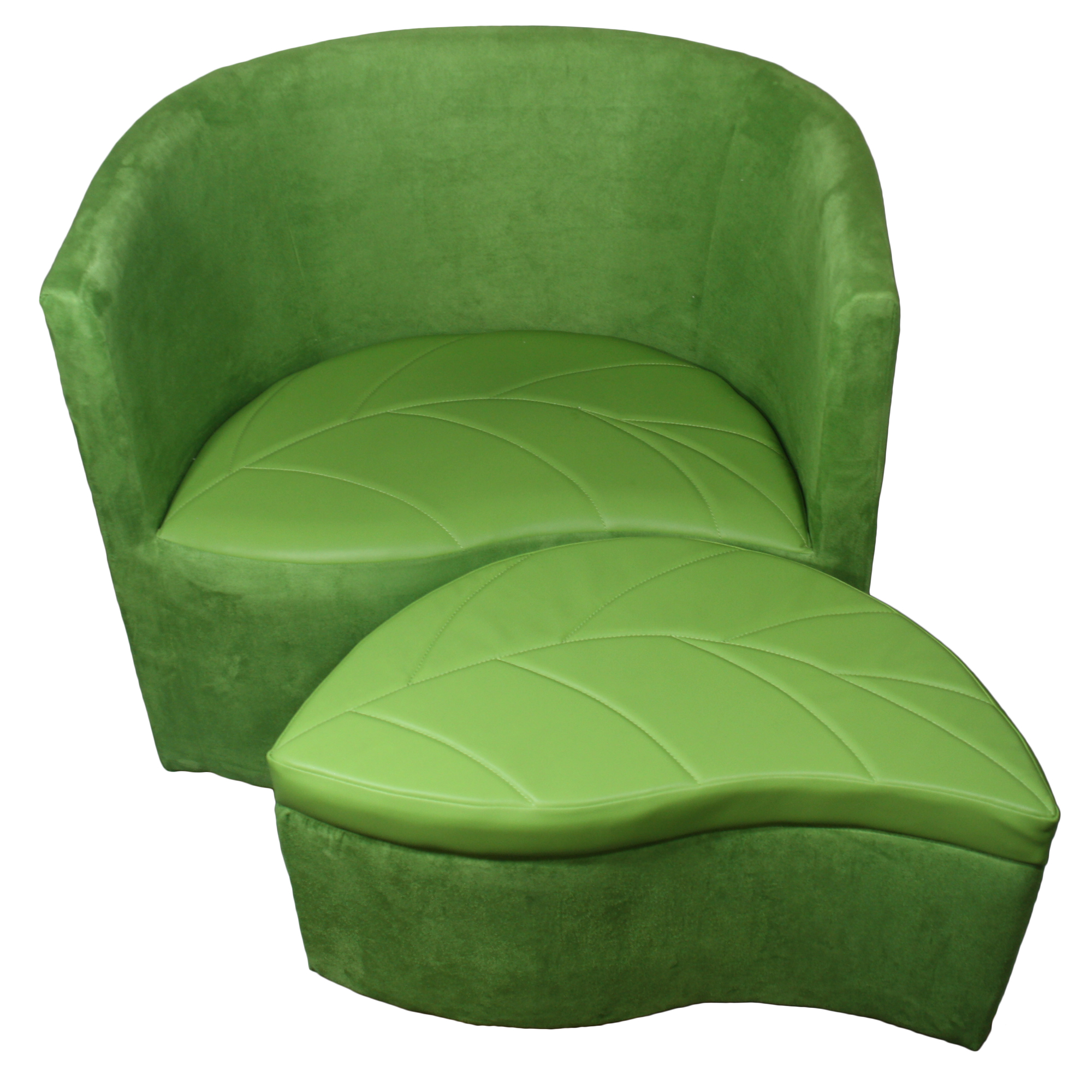 Ore International 29 Inch Green Suede Accent Chair With