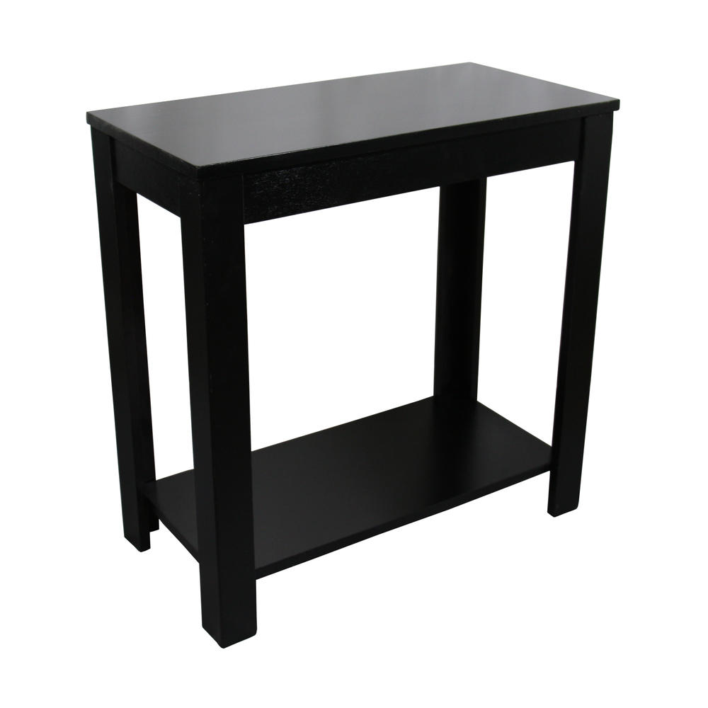 Ore International 24H Inch Black Chairside Table