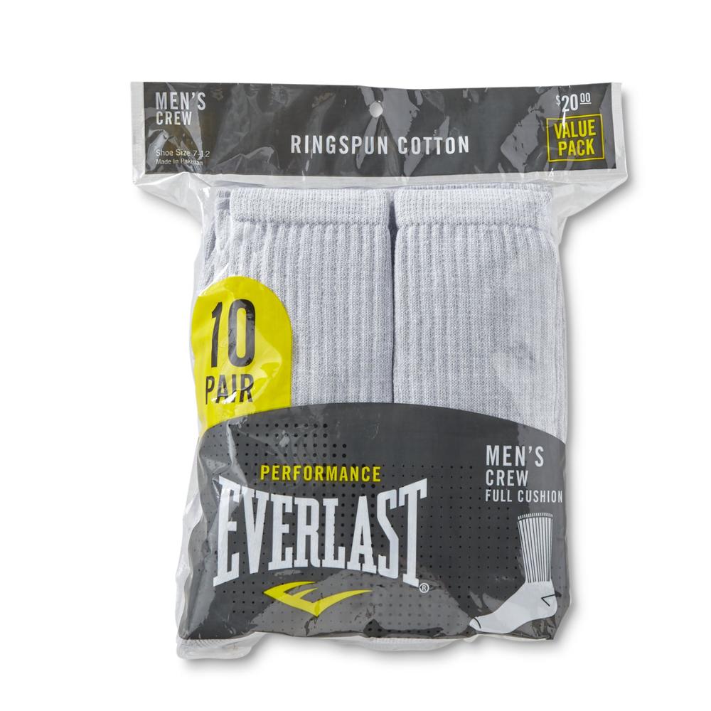 Everlast&reg; Men's 10-Pairs Performance Crew Socks