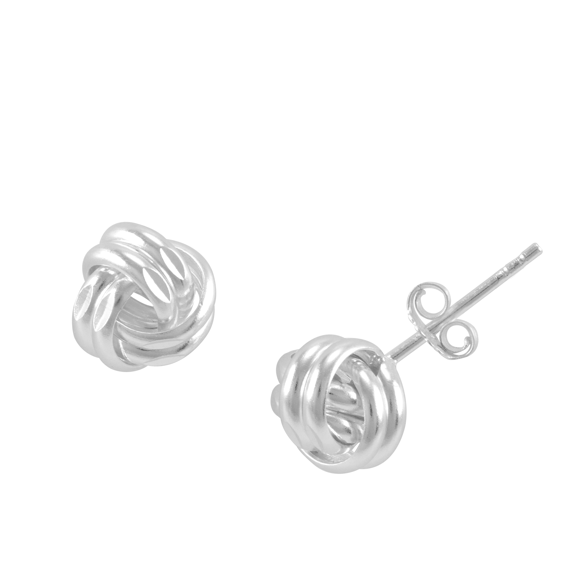 Sterling Silver Polished Knot Post Earrings Sterling Silver Polished Knot Post Earrings