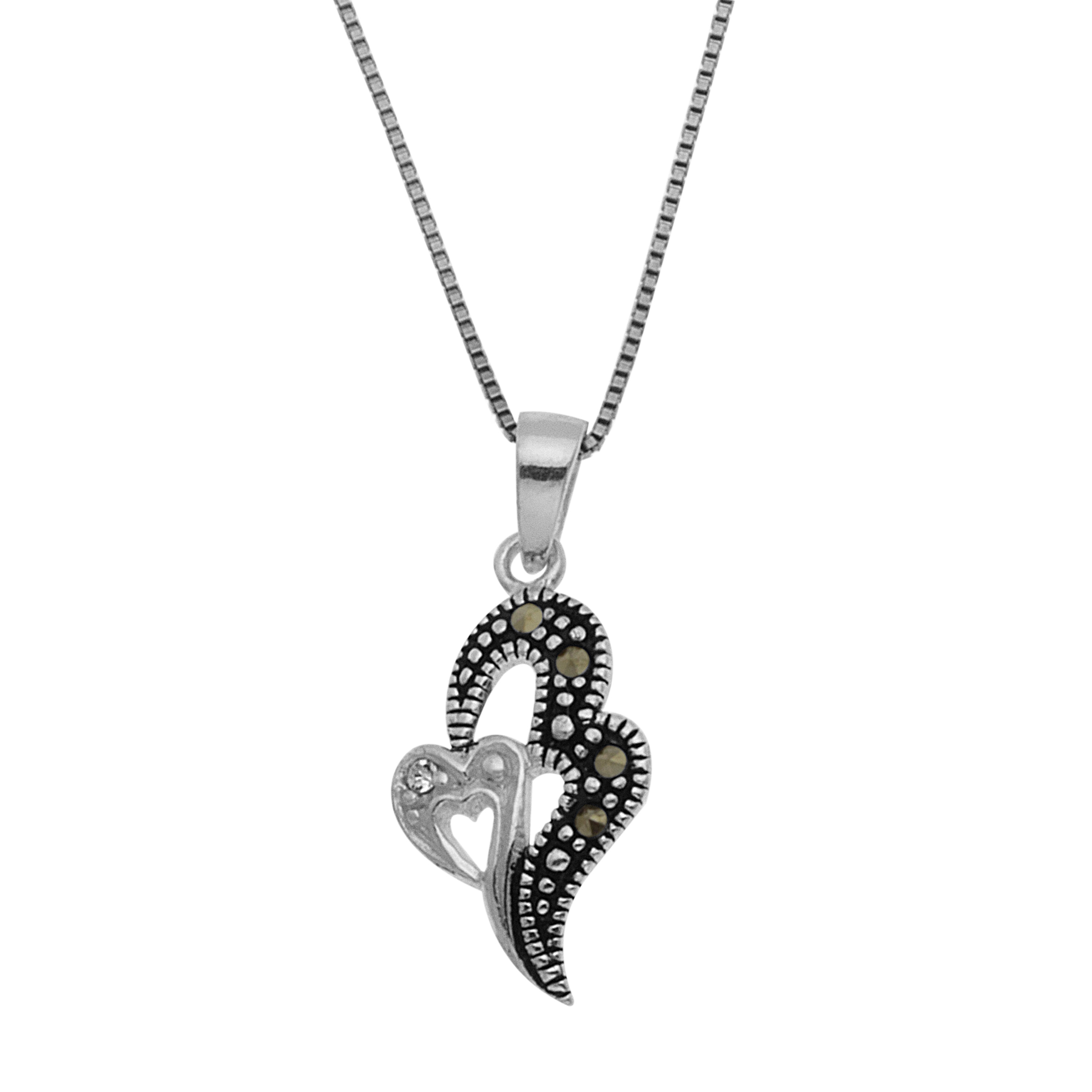 Sterling Silver Marcasite Pendant