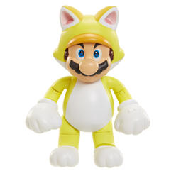 Nintendo World of Nintendo nintendo world of nintendo cat mario with bell action figure, 4"