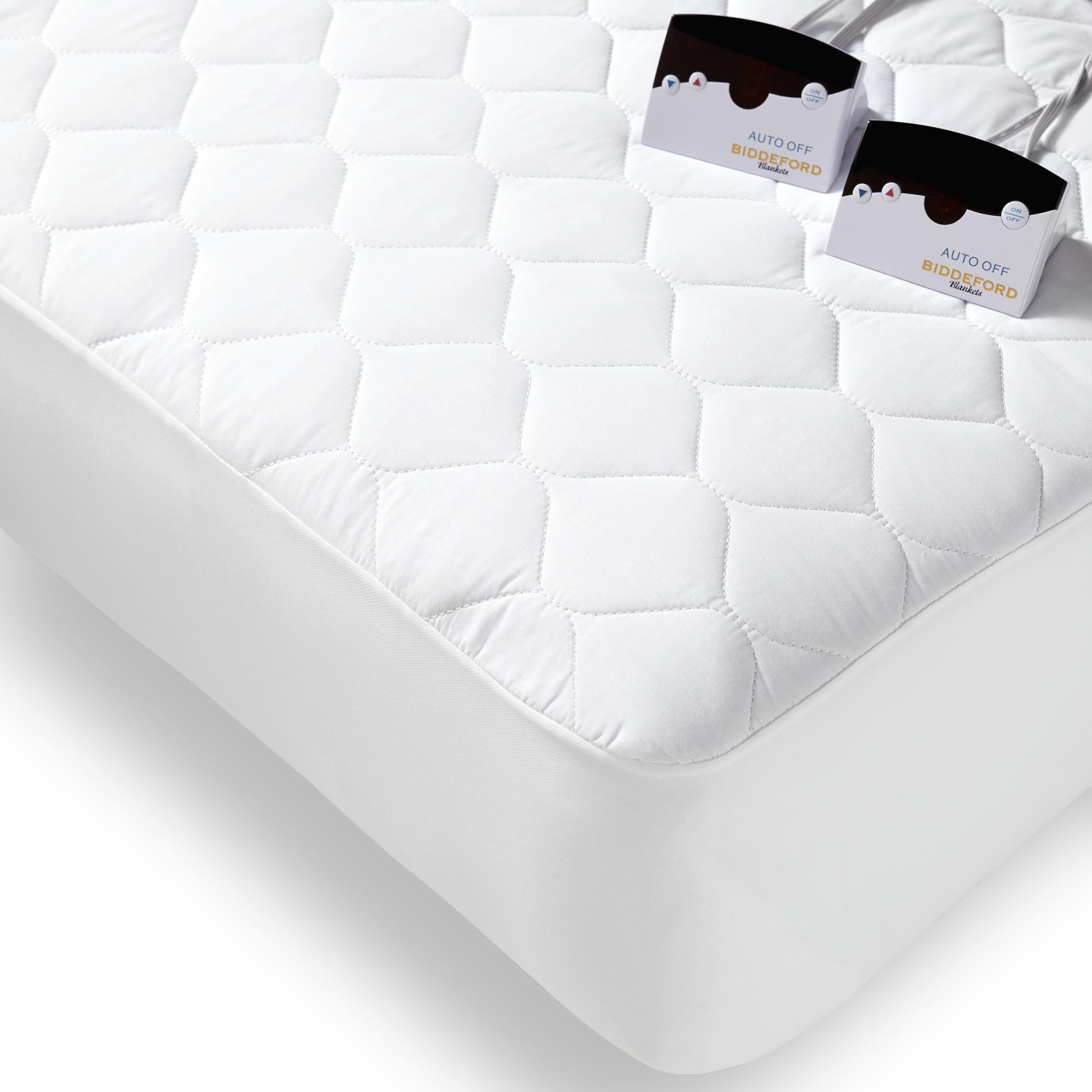 Biddeford Blankets Deluxe Quilted Electric Heated Mattress Pad