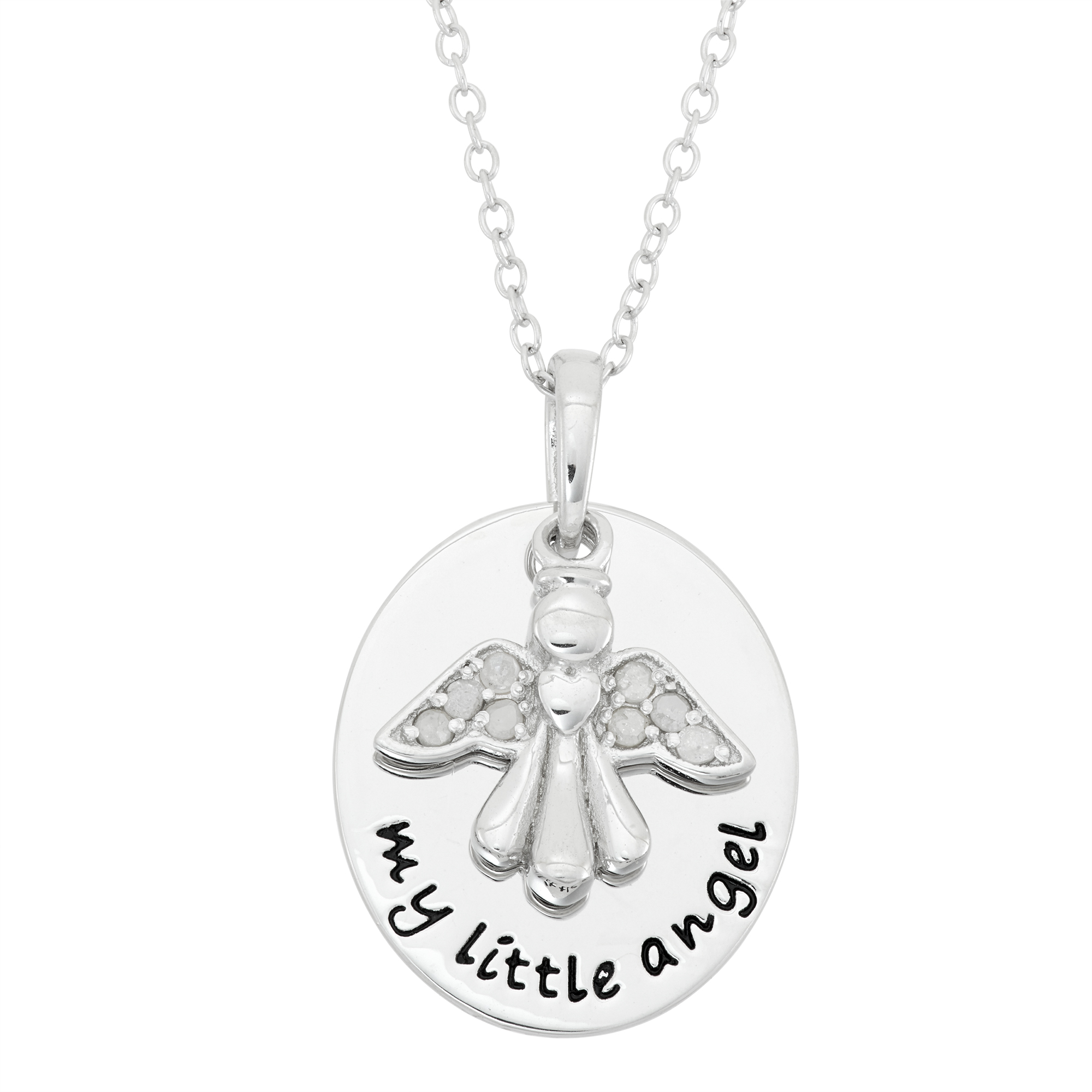 1/10 cttw. My Little Angel Pendant, Clear 1/10 cttw. My Little Angel Pendant, Clear