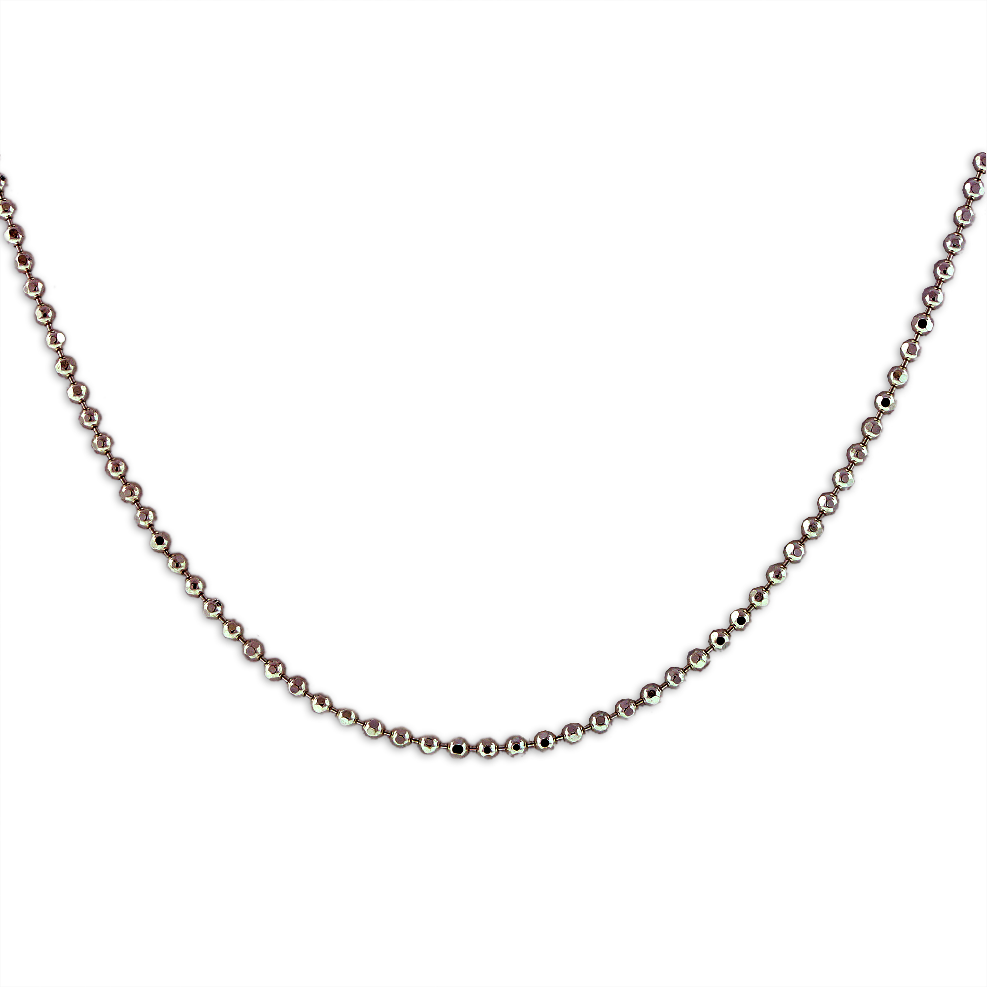Sterling Silver Bead 18 Inch Necklace