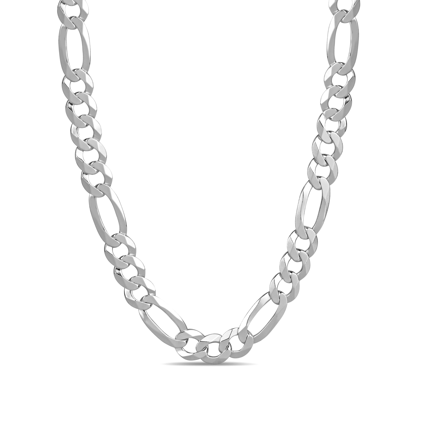 Sterling Silver Figaro 220 Guage 24 Inch Necklace
