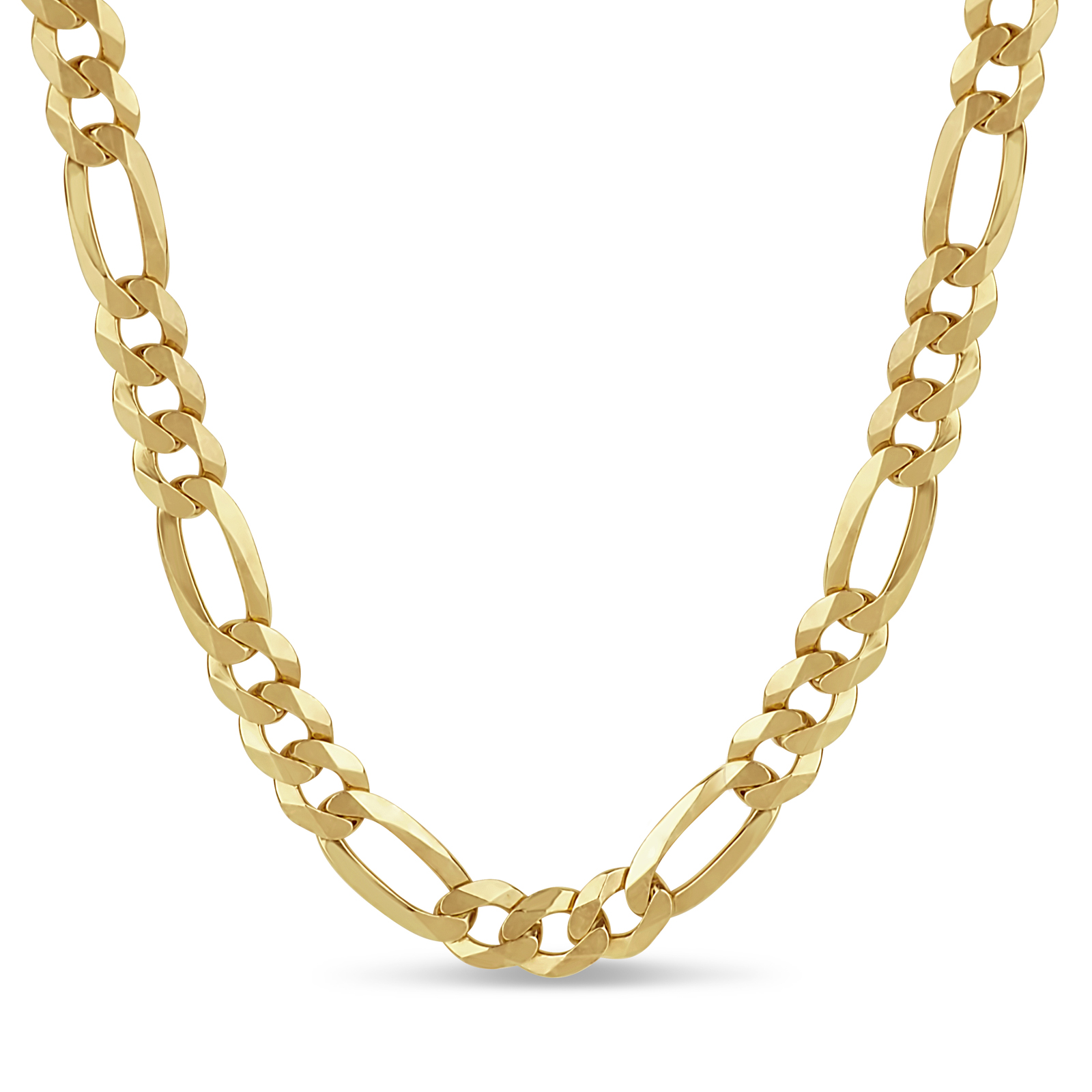 Gold over Sterling Silver Figaro 24 Inch Necklace