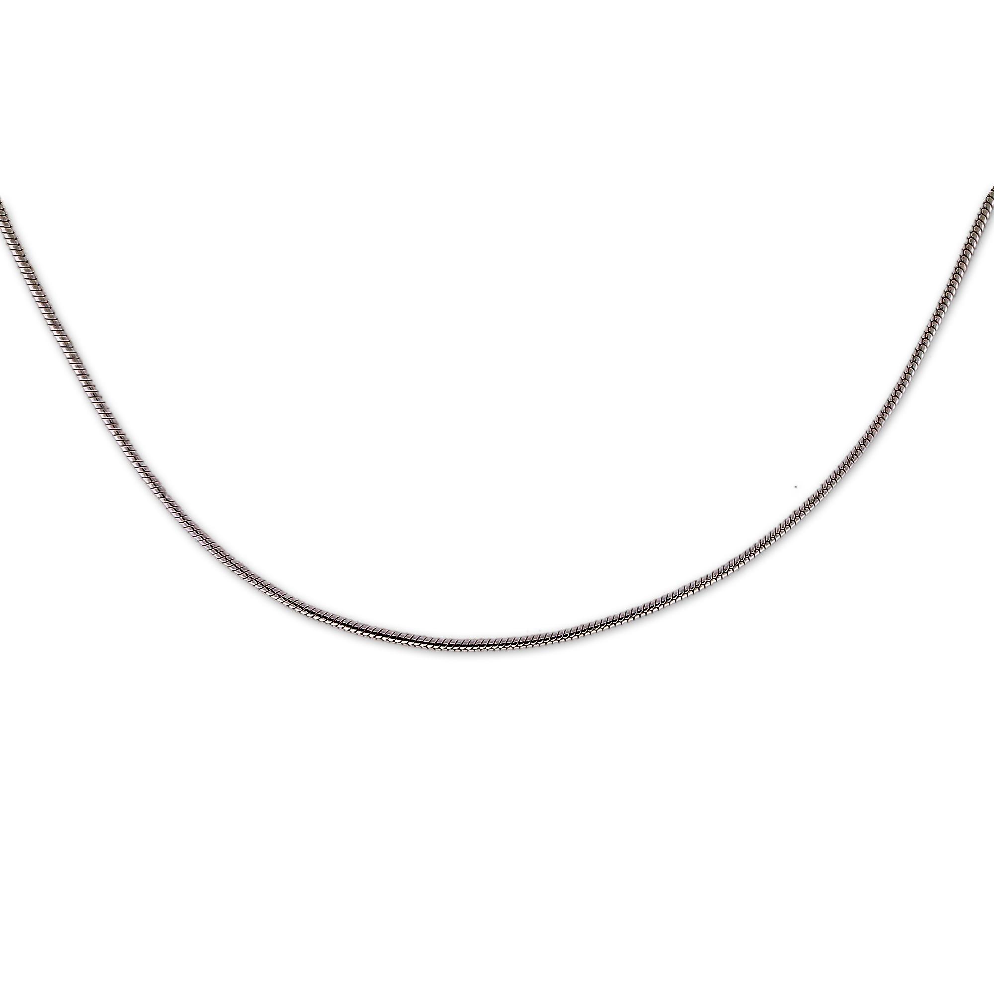 Sterling Silver Snake 24 Inch Necklace