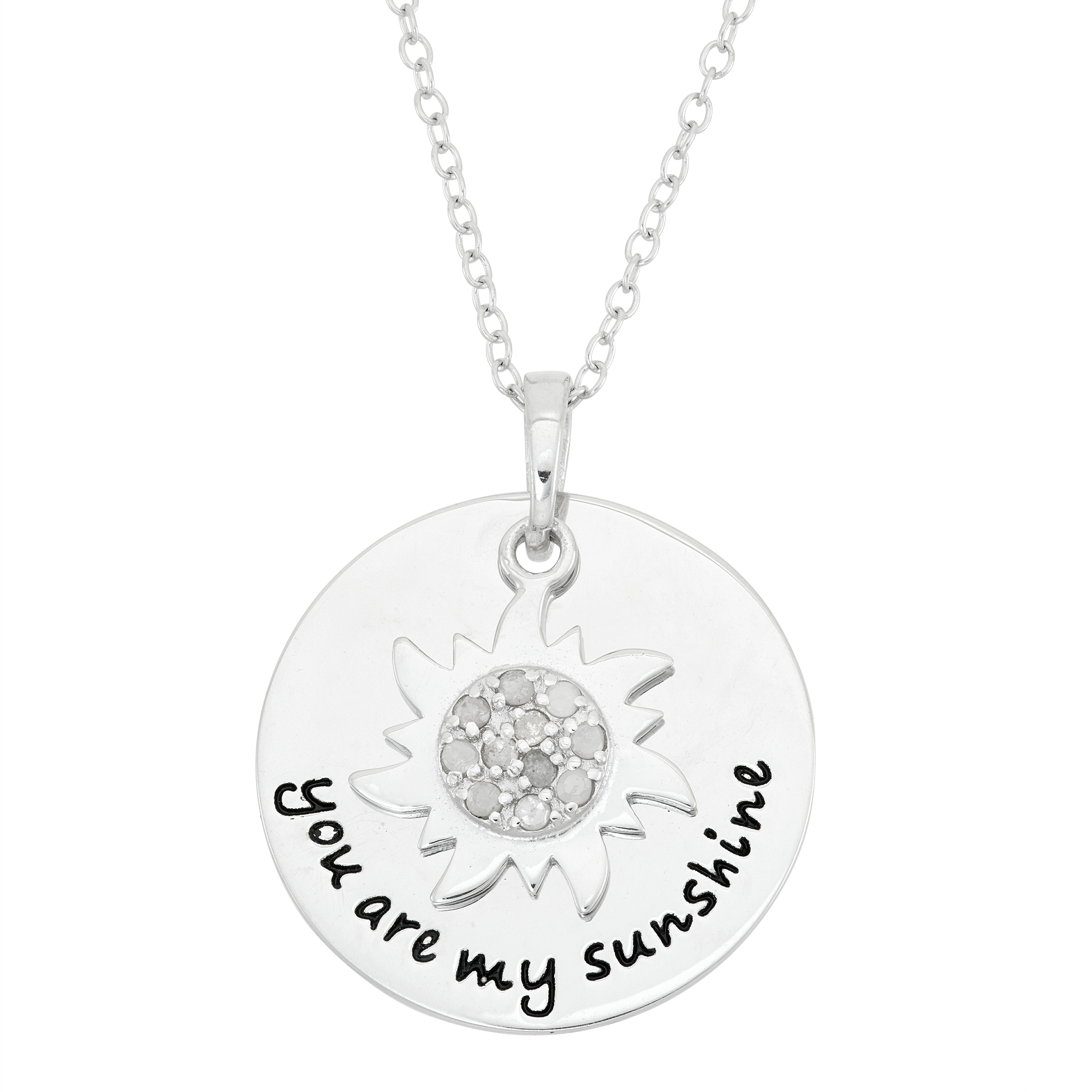 1/10 cttw. You Are My Sunshine Pendant, Clear 1/10 cttw. You Are My Sunshine Pendant, Clear