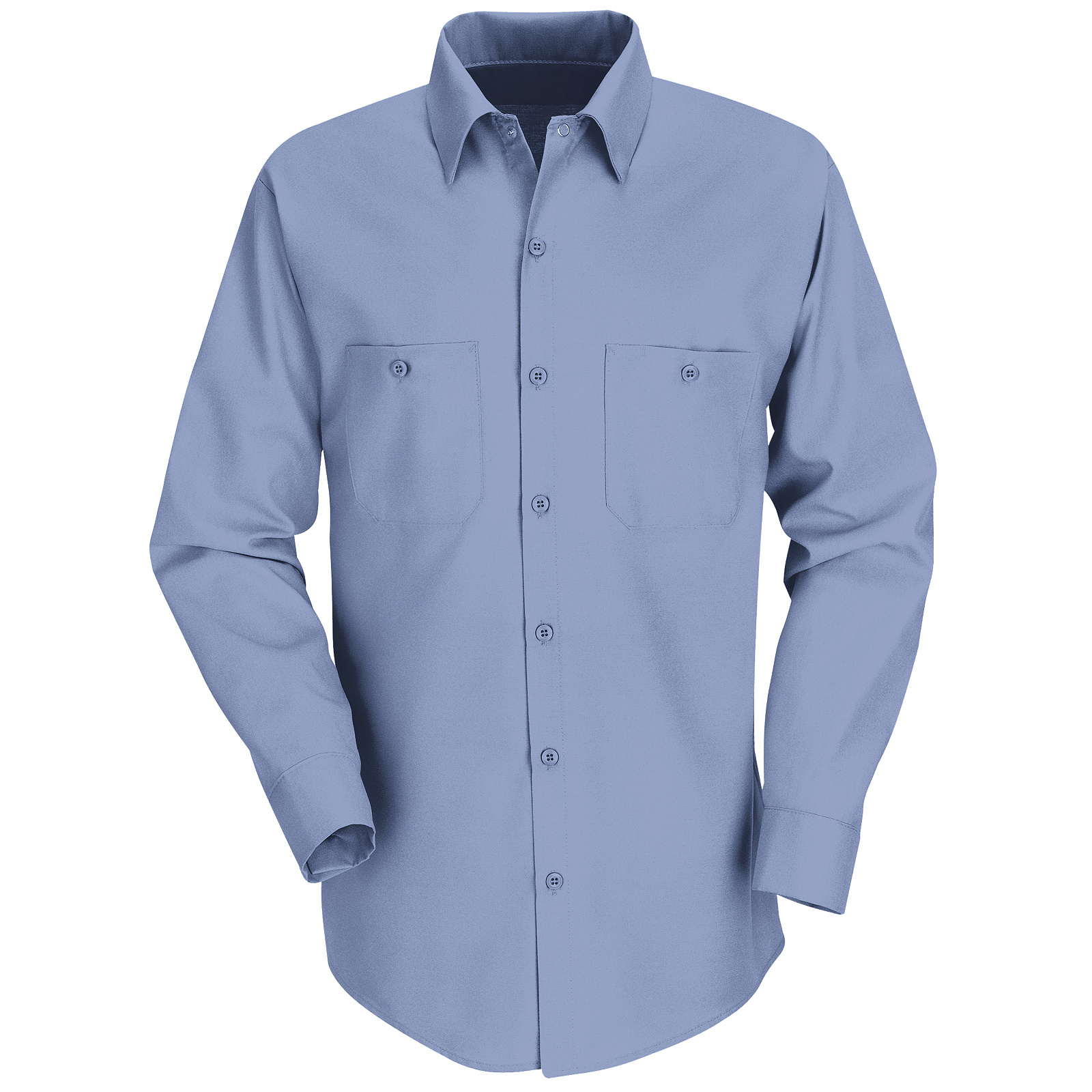 Red Kap Men's Long Sleeve Button Front Work Shirt