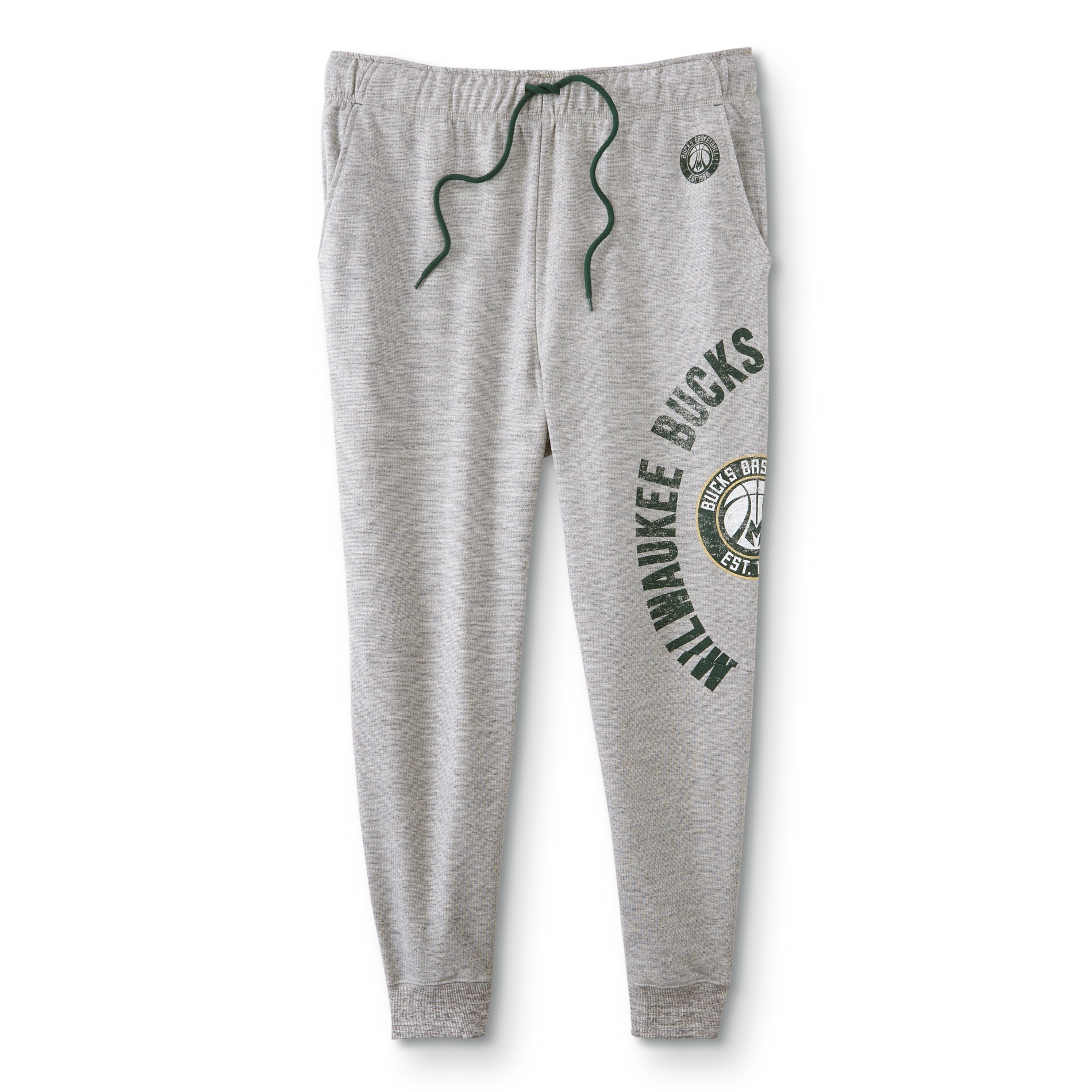 NBA Men's Athletic Joggers-Milwaukee Bucks, Size: Medium NBA Men's Athletic Joggers-Milwaukee Bucks, Size: Medium