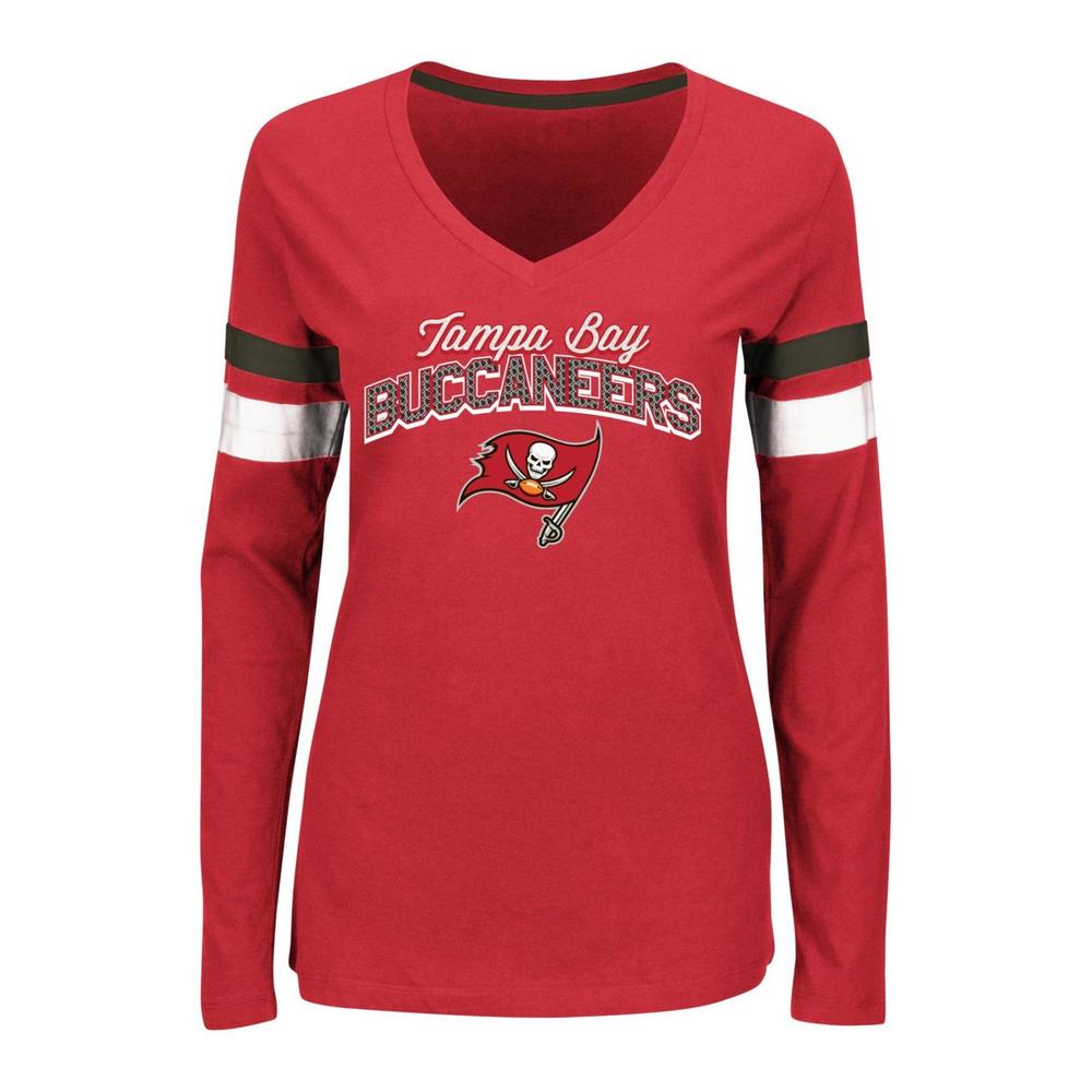 NFL Women's V-Neck T-Shirt - Tampa Bay Buccaneers