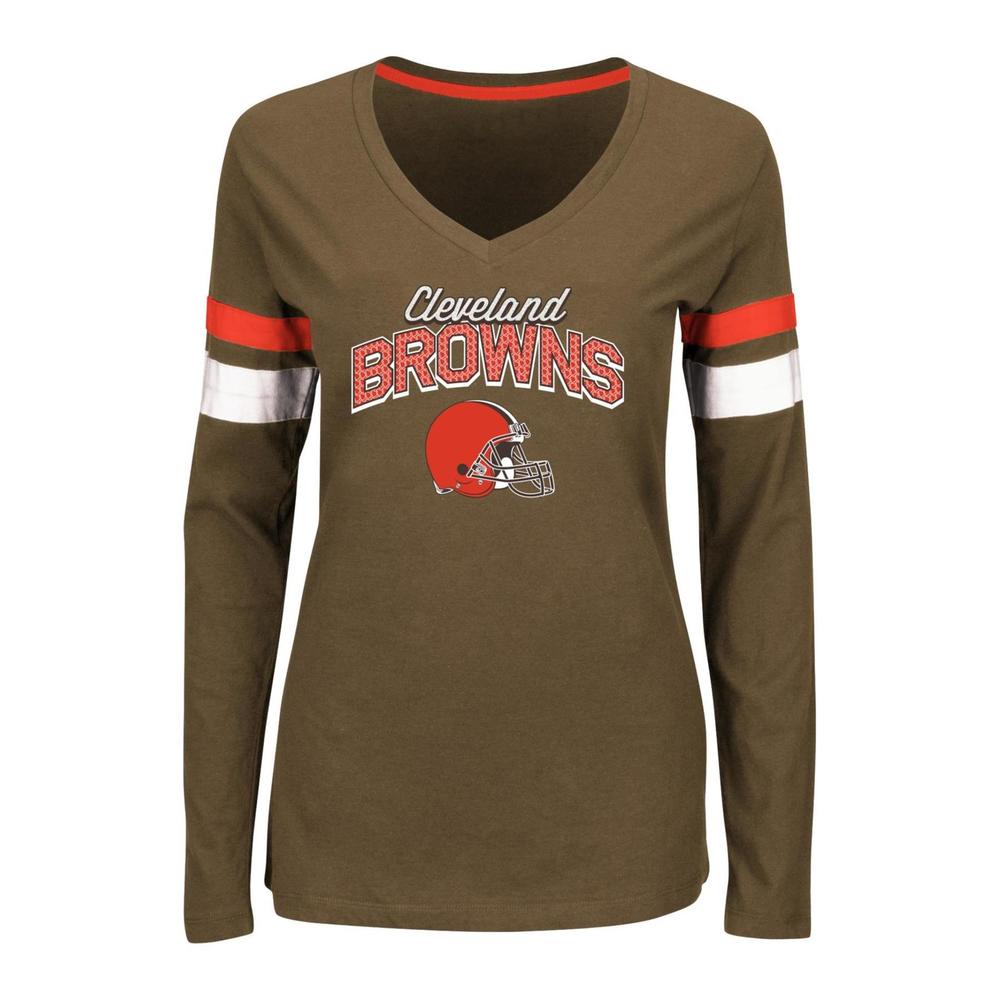 NFL Women's V-Neck T-Shirt - Cleveland Browns