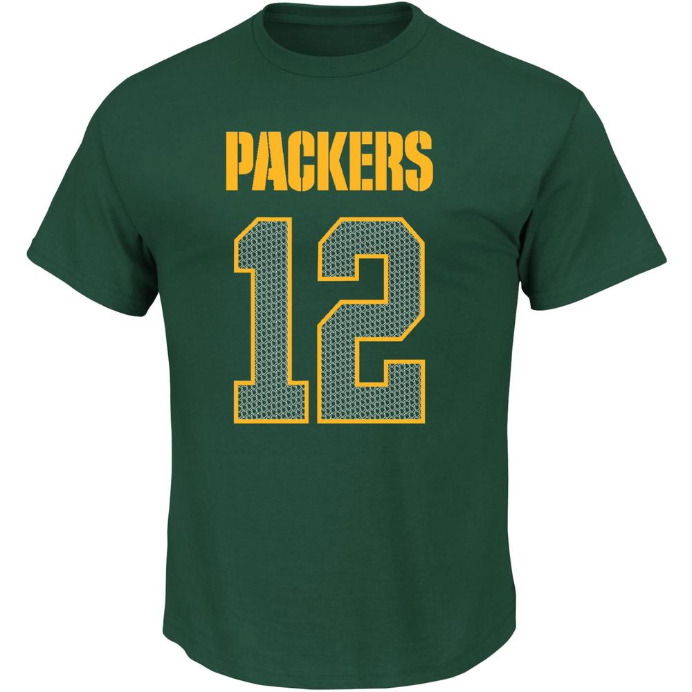 NFL Men's Crew Neck T-Shirt - Green Bay Packers Aaron Rodgers
