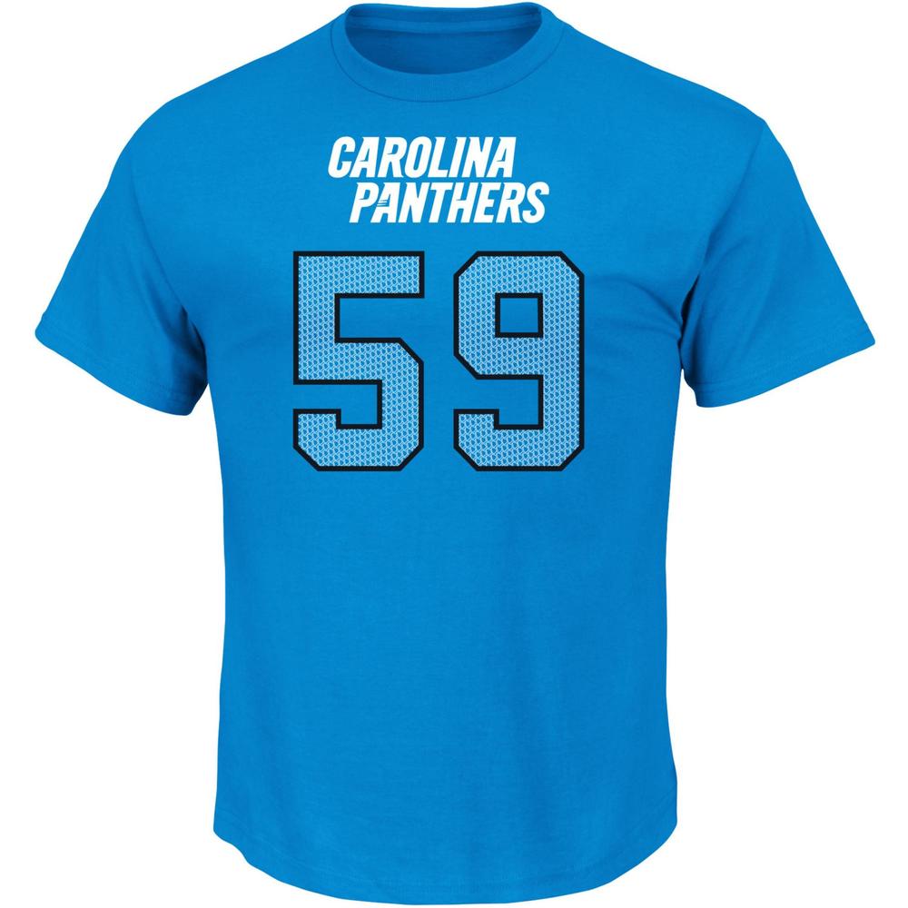NFL Men's Crew Neck T-Shirt - Carolina Panthers Luke Kuechly